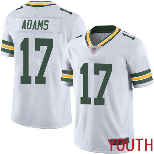 Green Bay Packers Limited White Youth #17 Adams Davante Road Jersey Nike NFL Vapor Untouchable